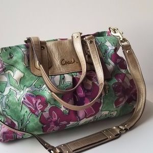Coach Ashley Carryall Floral Shoulder Bag